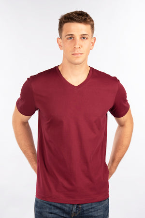 Fitted T-Shirt, V Neck