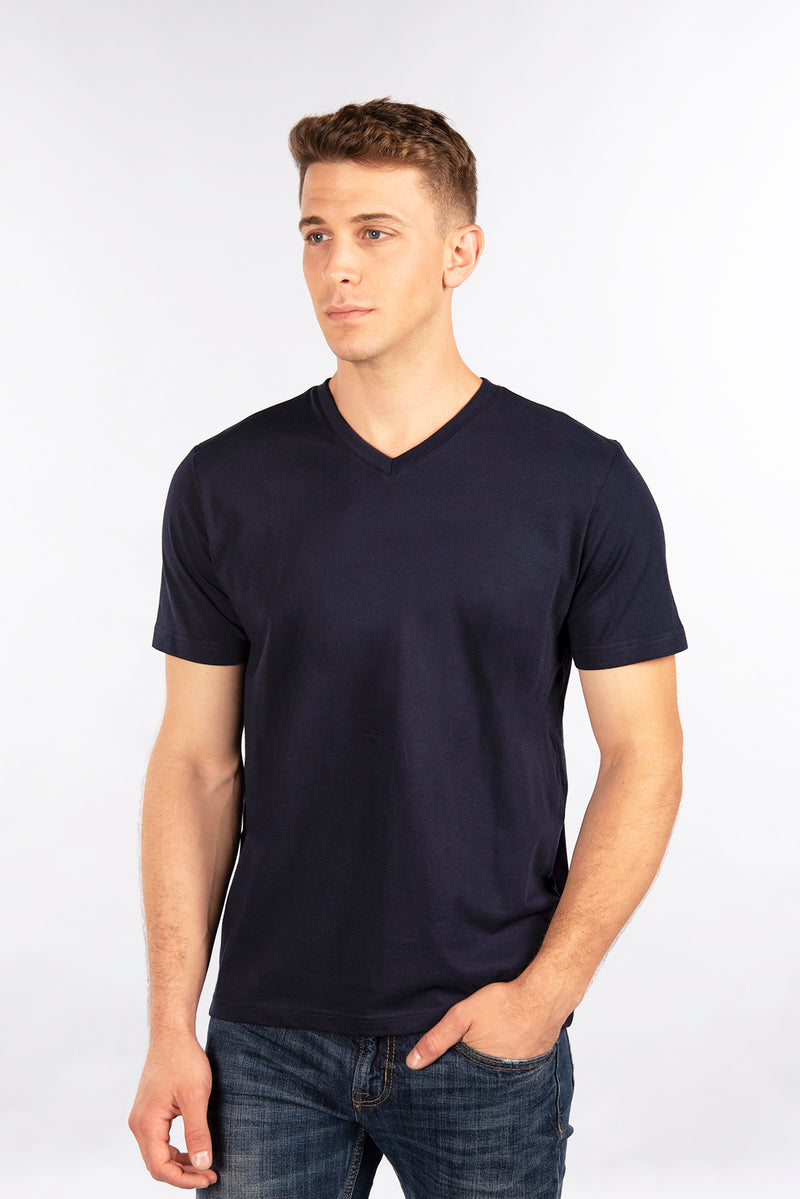 Fitted T-Shirt, V Neck