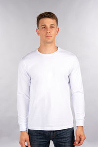 Fitted Long Sleeve Shirt, Crew