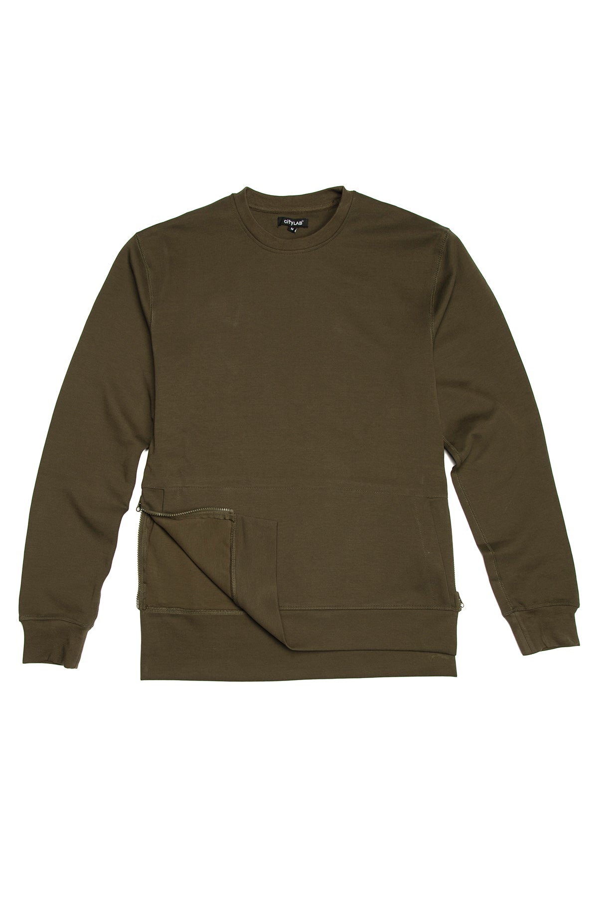 Side-Zip Fleece Crew, Performance Fleece – CITYLAB USA