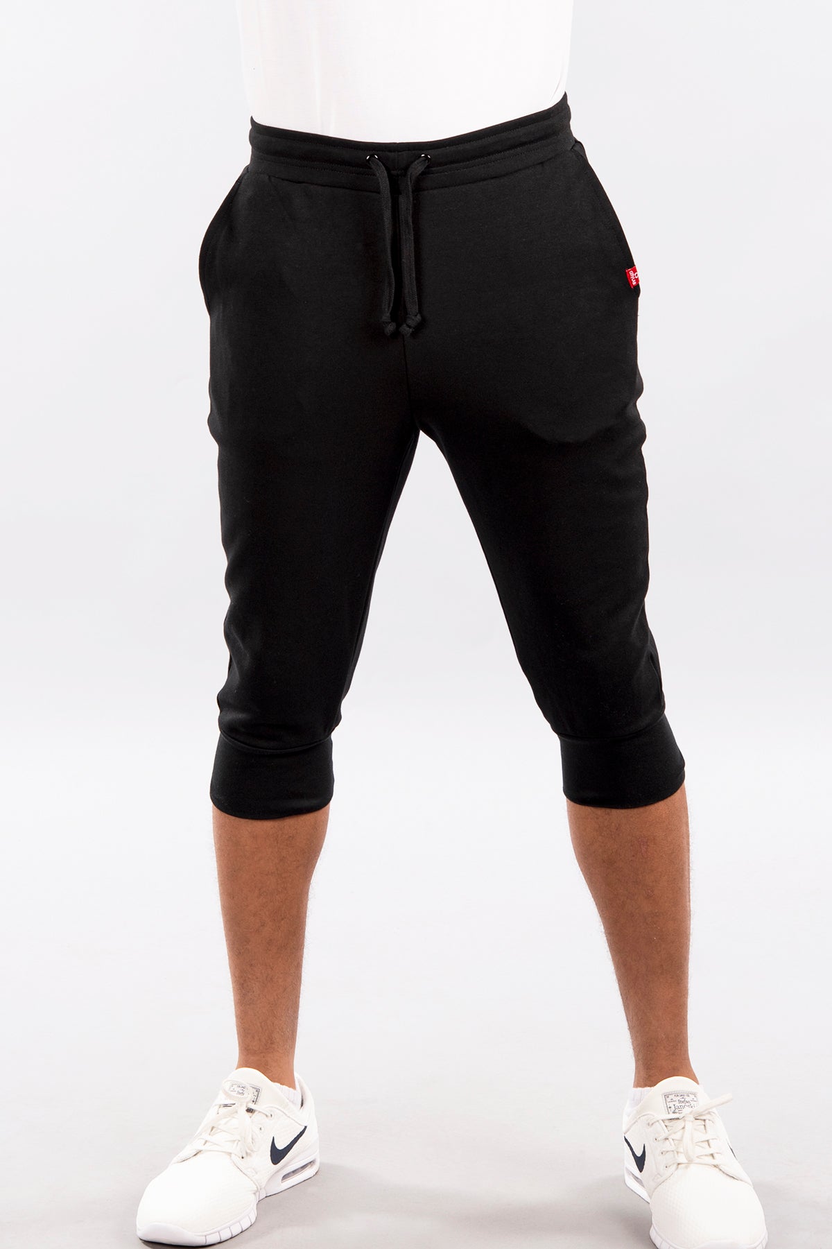  U/B Men's 3/4 Football Pants Shorts Breathable Sweatpants  (S,Black) : Clothing, Shoes & Jewelry