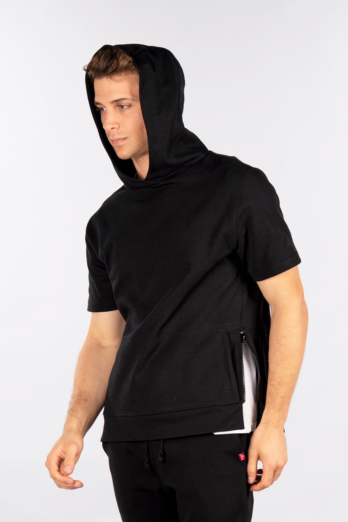 Side-Zip Short Sleeve Pullover Hoodie, Performance Fleece – CITYLAB USA