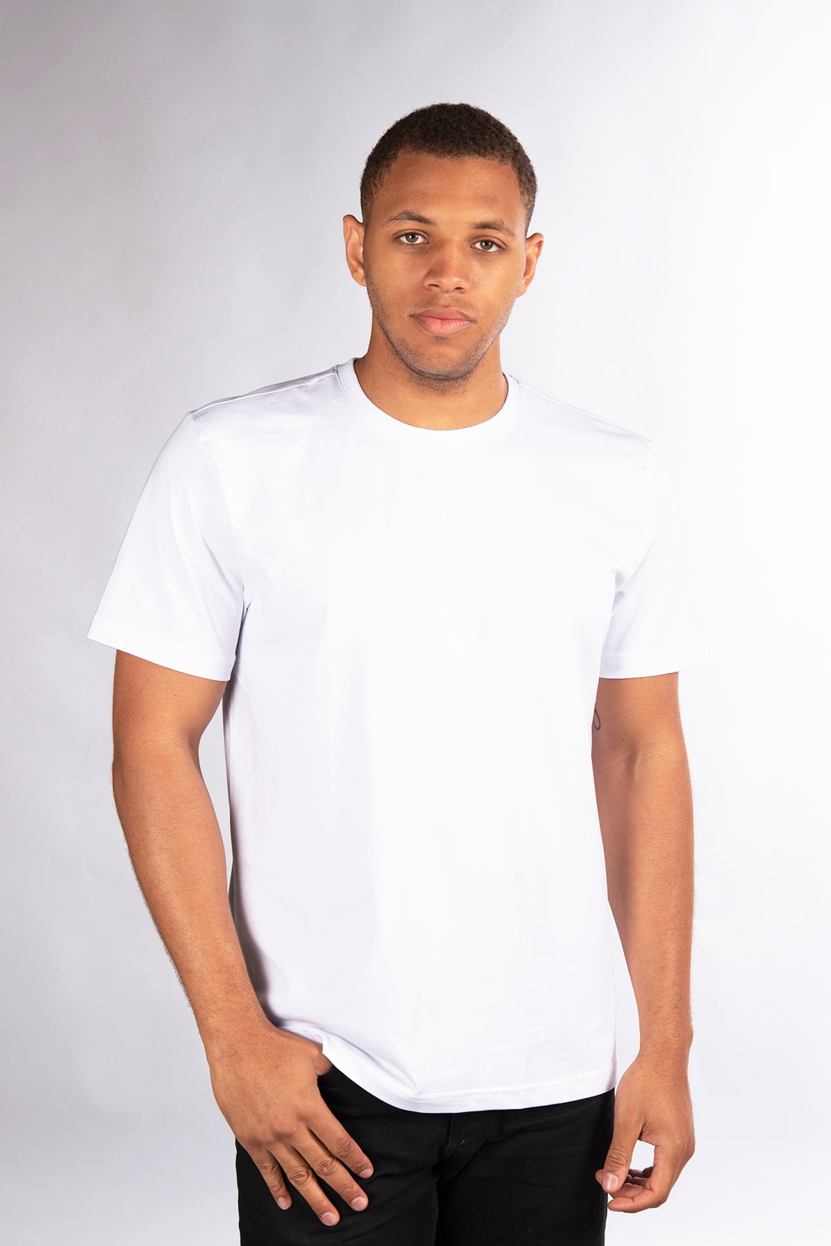white premium t shirt