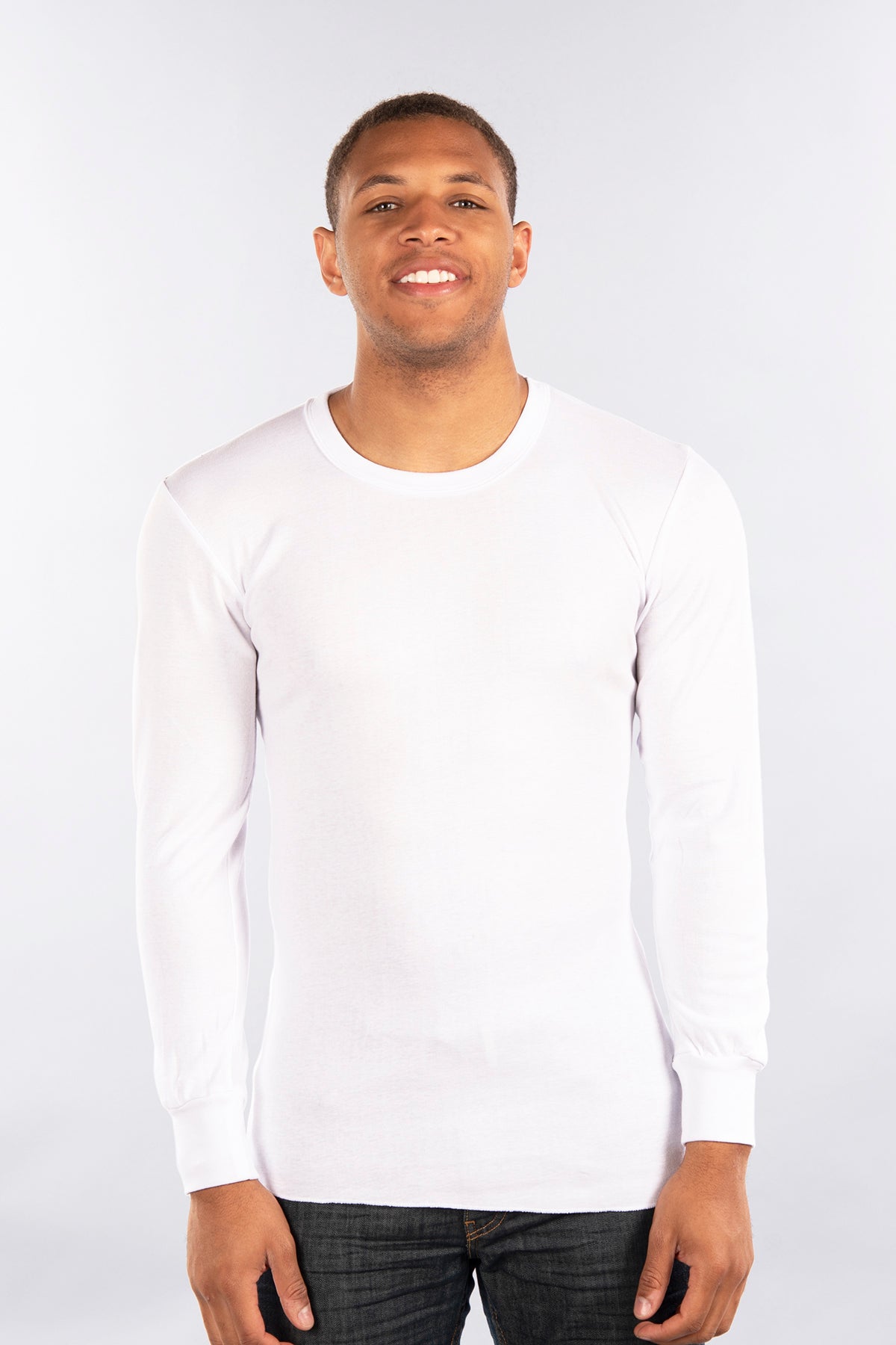 Thermolactyl Ribbed T-Shirt with Long Sleeves